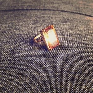 Gold Ring with Citrine Stone